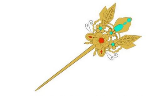 「推荐」古风插画必备的特点单件!古风人物发簪的绘画技巧