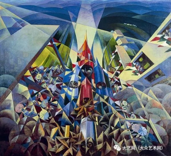 意大利未来主义画家杰拉多·多托里(gerardo dottori)经典绘画作品