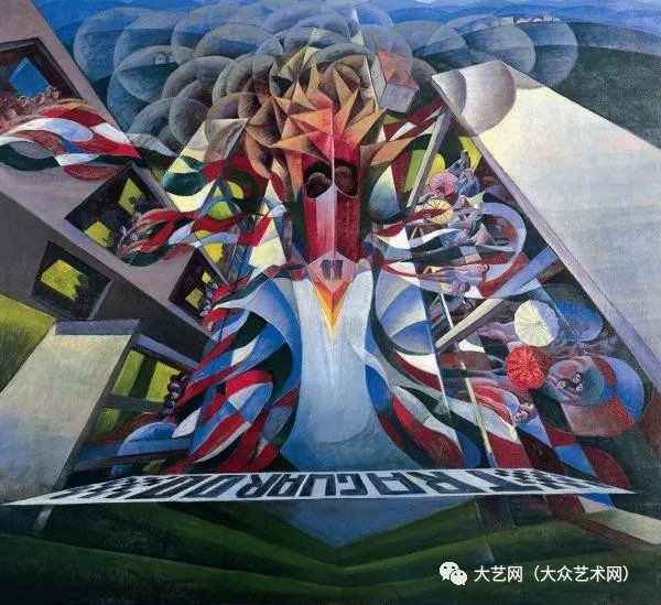 意大利未来主义画家杰拉多·多托里(gerardo dottori)经典绘画作品