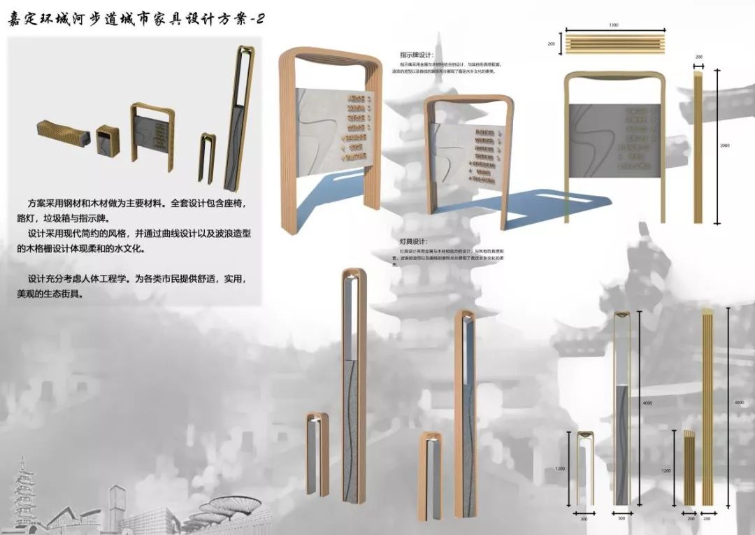 嘉定环城河步道城市家具设计方案评选结果出炉!