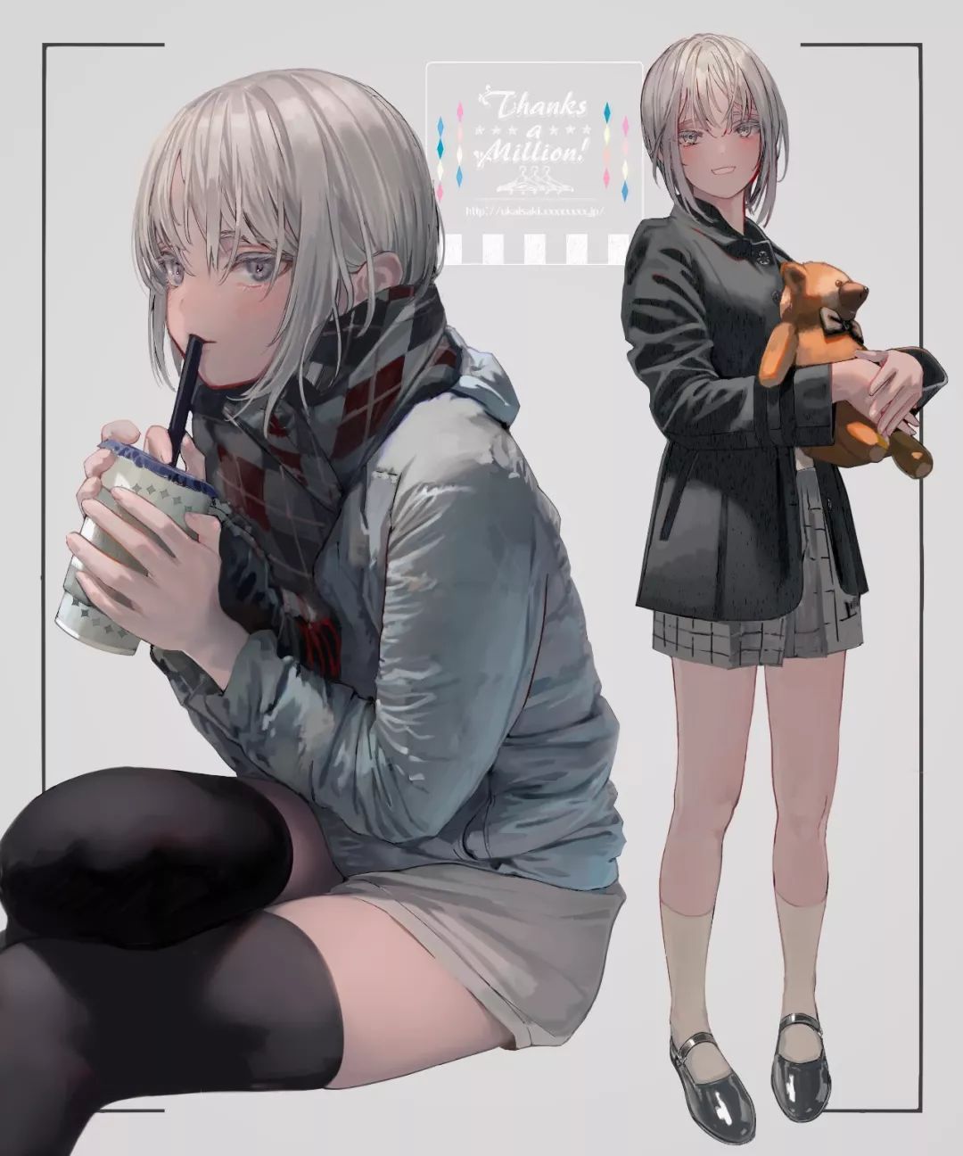 一组人像插画作品丨日本插画师 鹈饲沙树