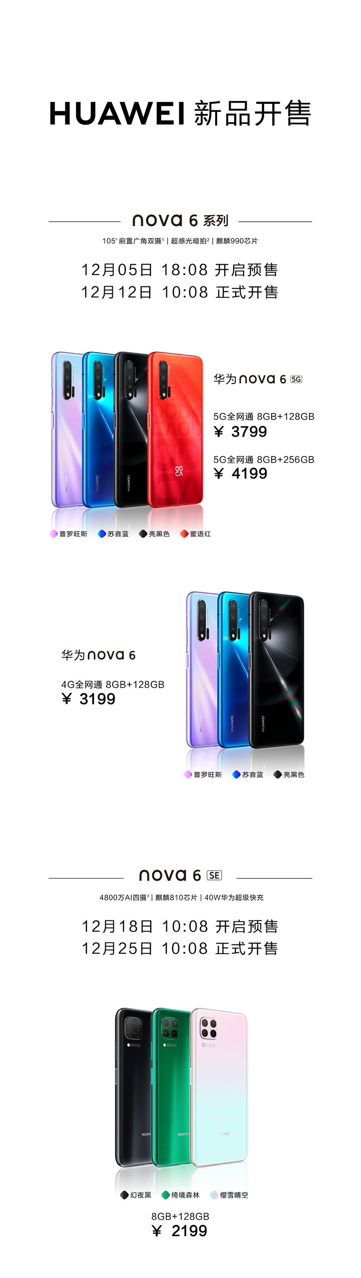 华为nova6参数5g图片