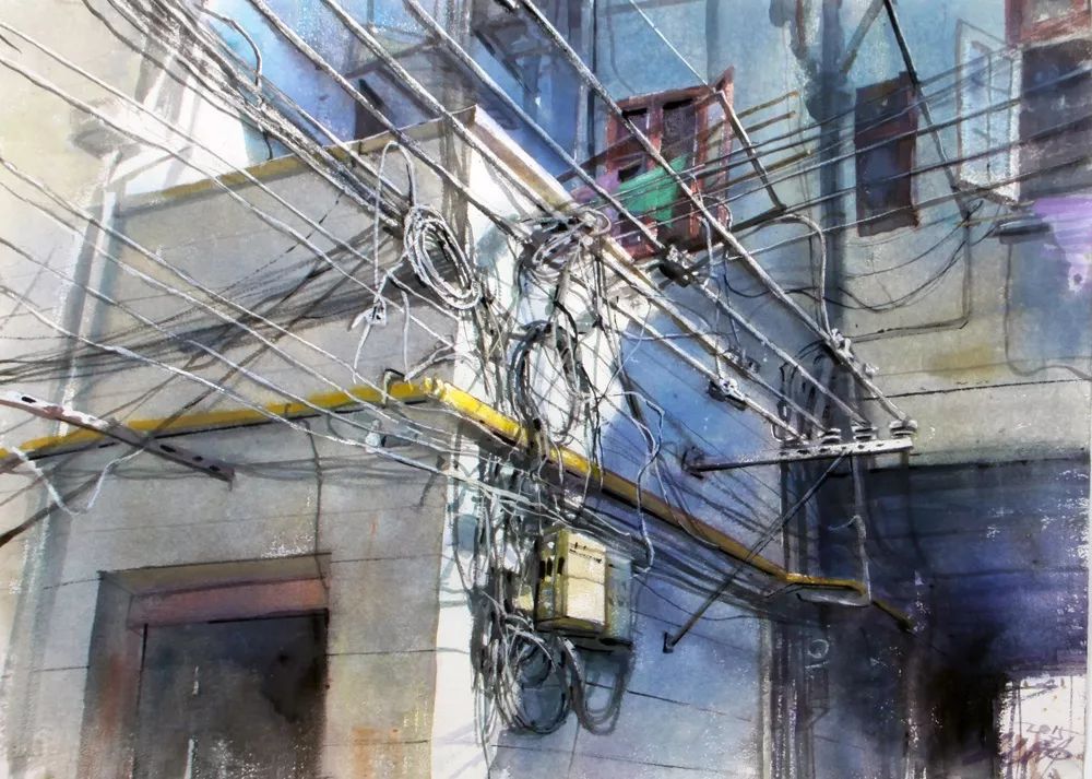 李光安《马勒别墅》李利民《海上漫步-老街》马百齐《青岛奥帆中心》