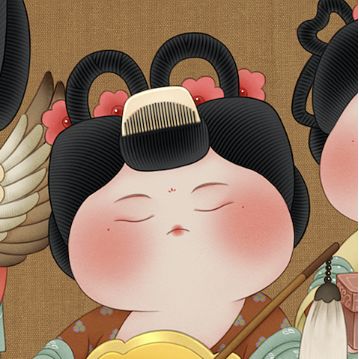 她画下的周迅变成圆脸美人比网红可爱一百倍