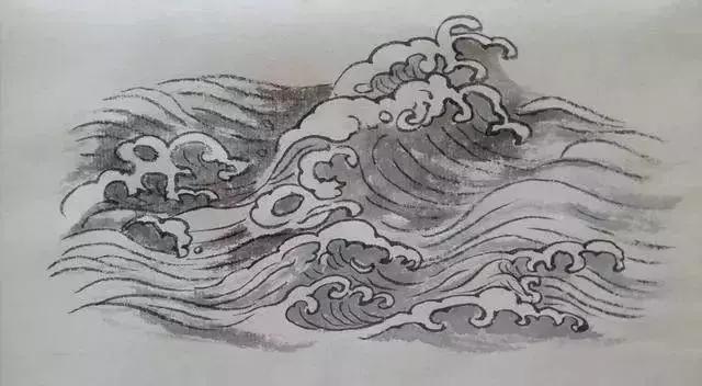 国画入门教程水的五种画法,简单易学,一学就会