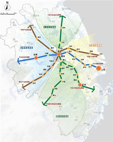 南京市城市总体规划图(2018-2035)