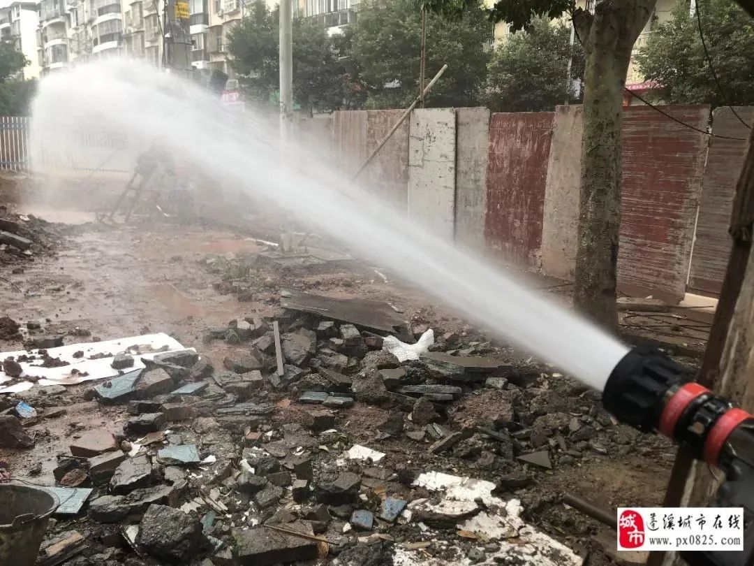 突发蓬溪一工地天然气管道被挖破裂气体泄漏