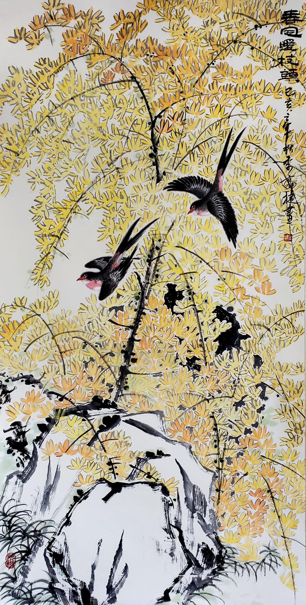 中国当代实力派花鸟画家——高捷国画作品欣赏