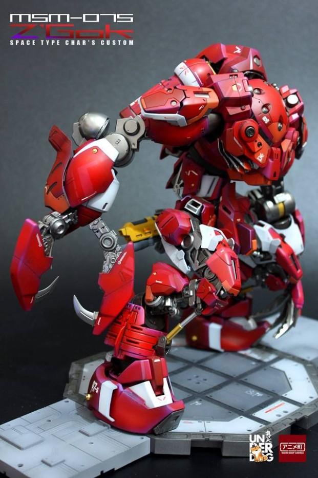 机械感十足红色夏亚专用魔蟹改