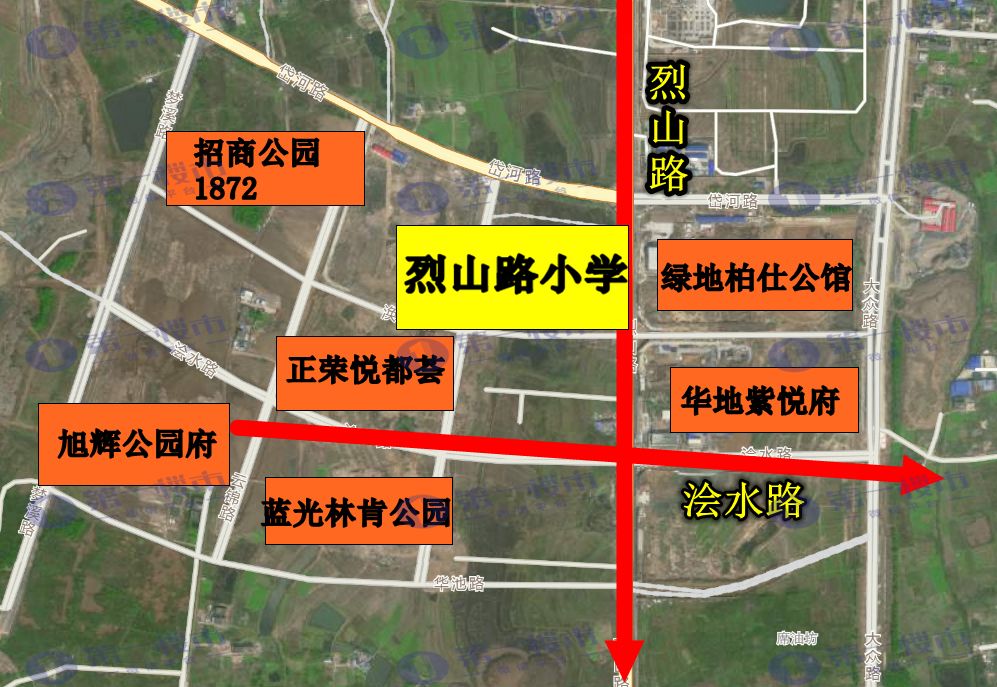新站烈山路商圈规划,新站规划图_大山谷图库