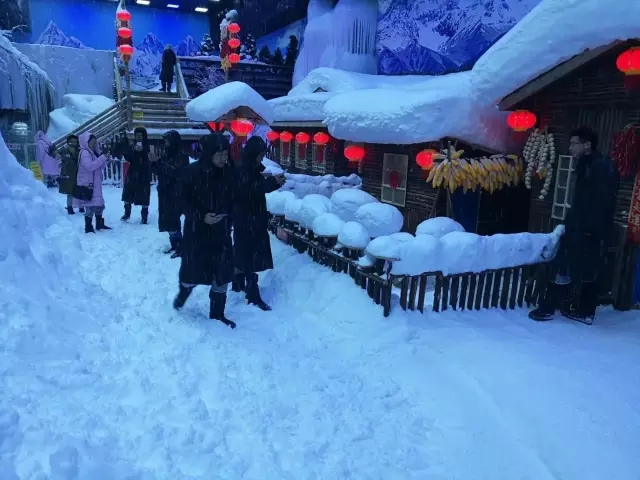 靓丽的雪景尽在东莞隐贤山庄
