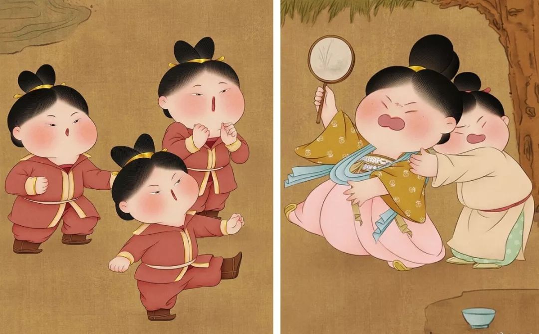 丹青画坊她靠画胖脸圈粉无数成艺术界的异类笔下的胖美人不仅萌而且还