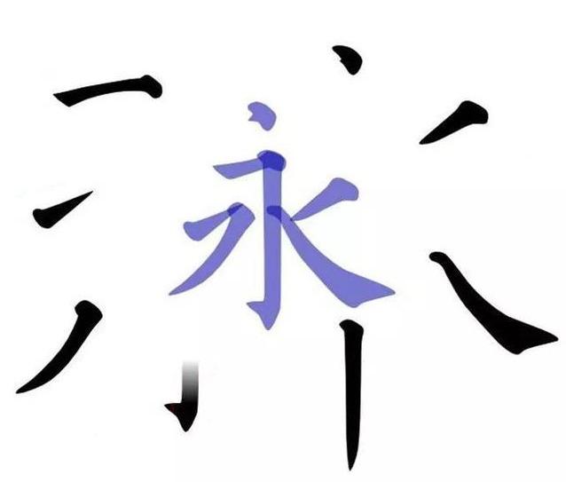 颜体永字八法图解图片