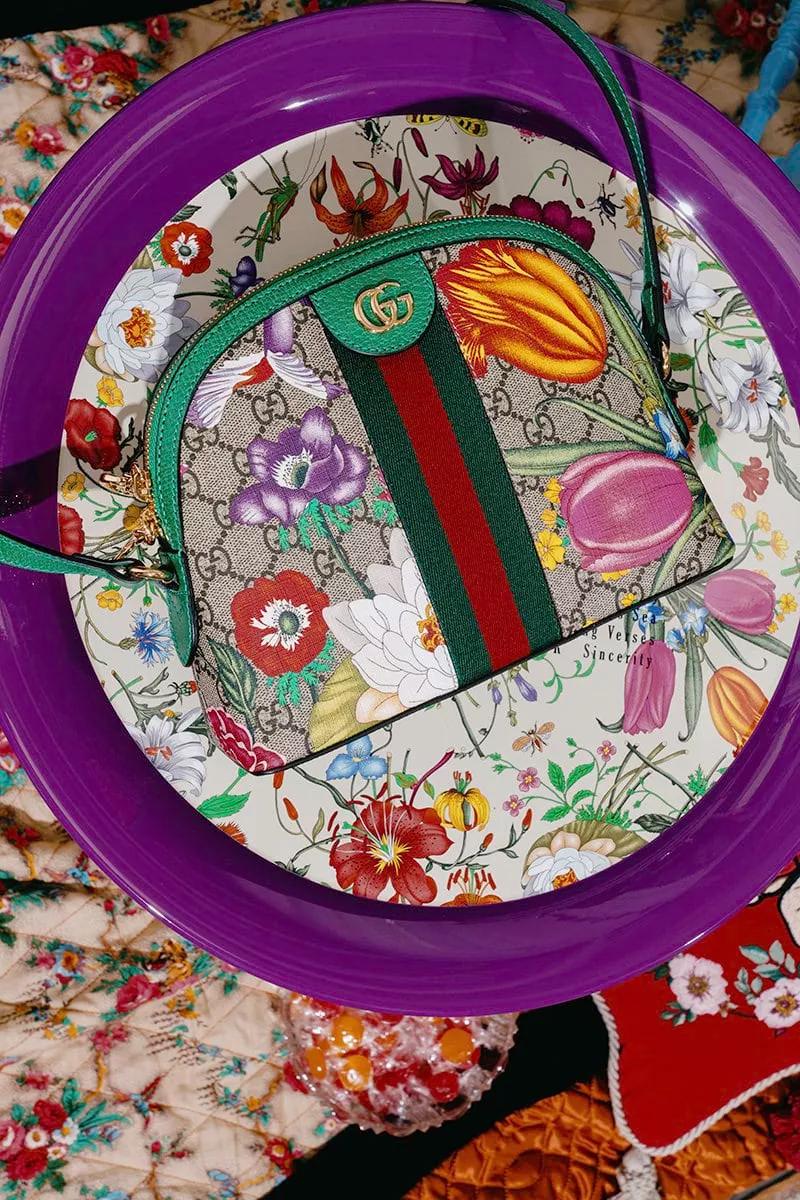 gucci flora系列经典包袋 花卉的世界_图案