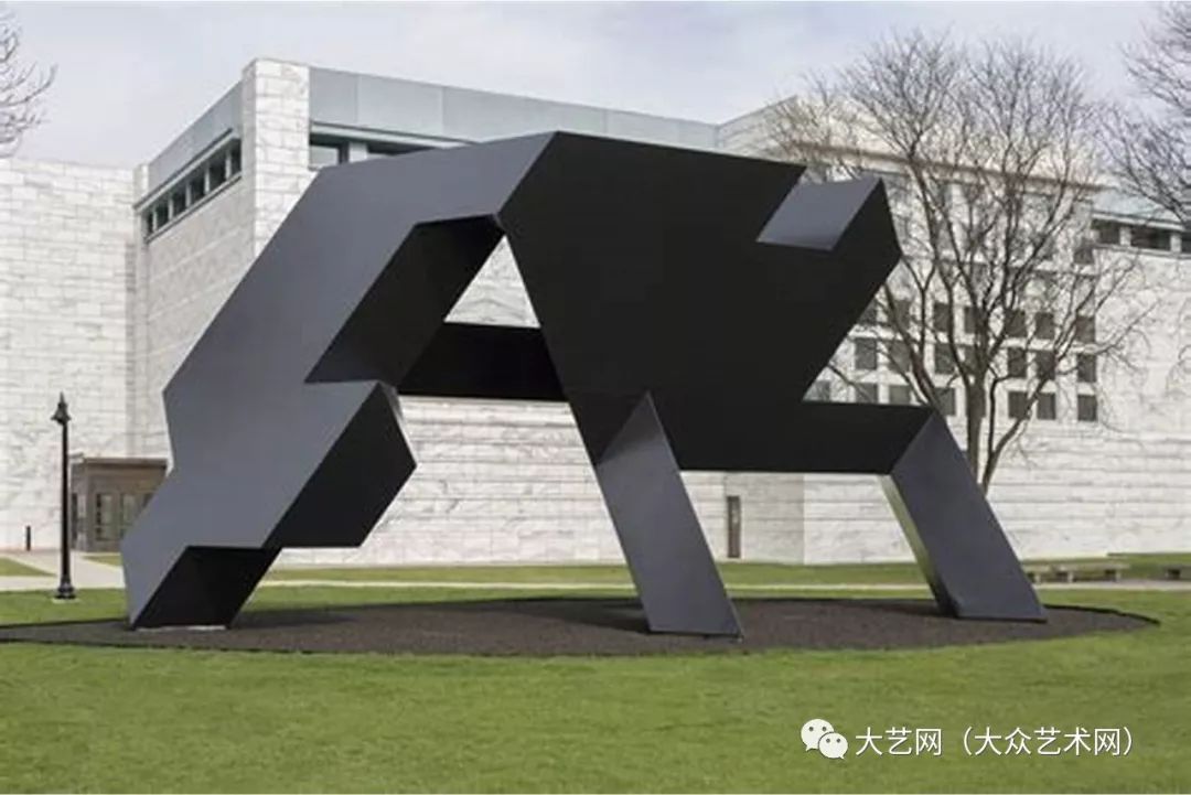 美国著名当代雕塑家托尼 · 史密斯(tony smith)后现代经典代表