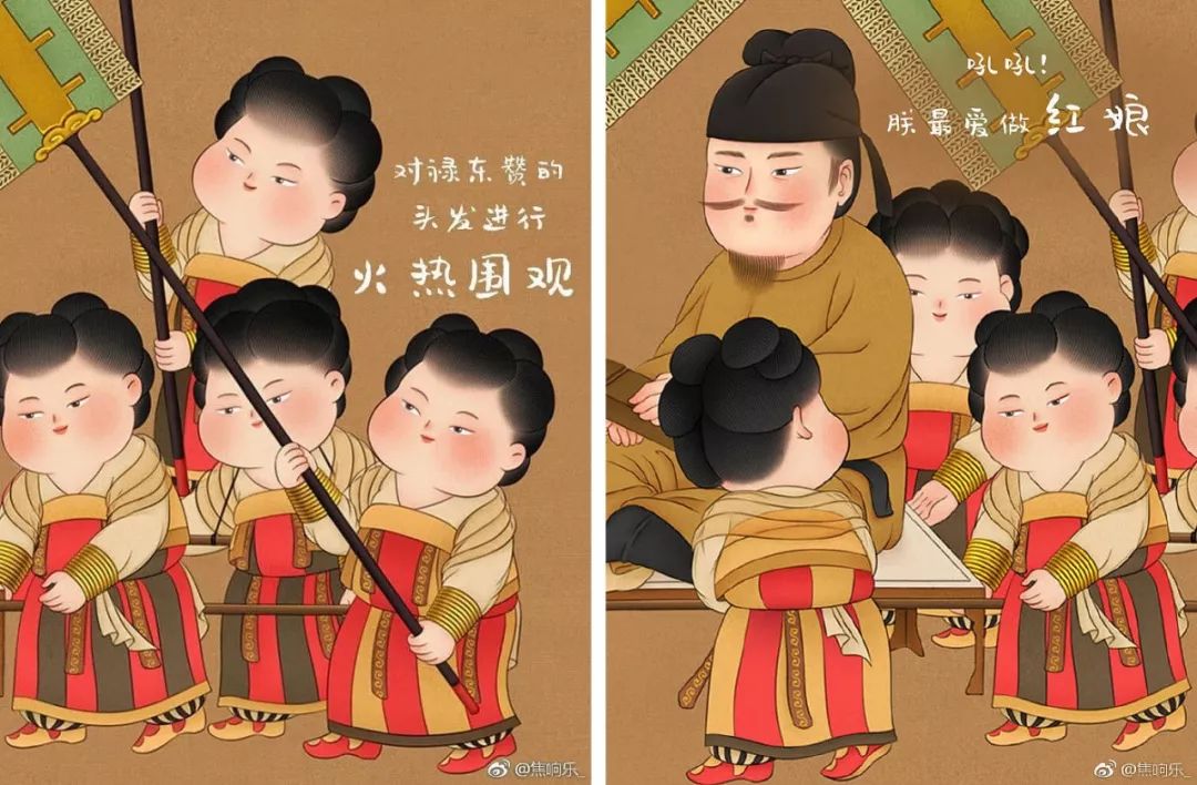 丹青画坊她靠画胖脸圈粉无数成艺术界的异类笔下的胖美人不仅萌而且还