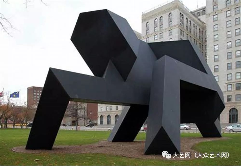 美国著名当代雕塑家托尼 · 史密斯(tony smith)后现代经典代表