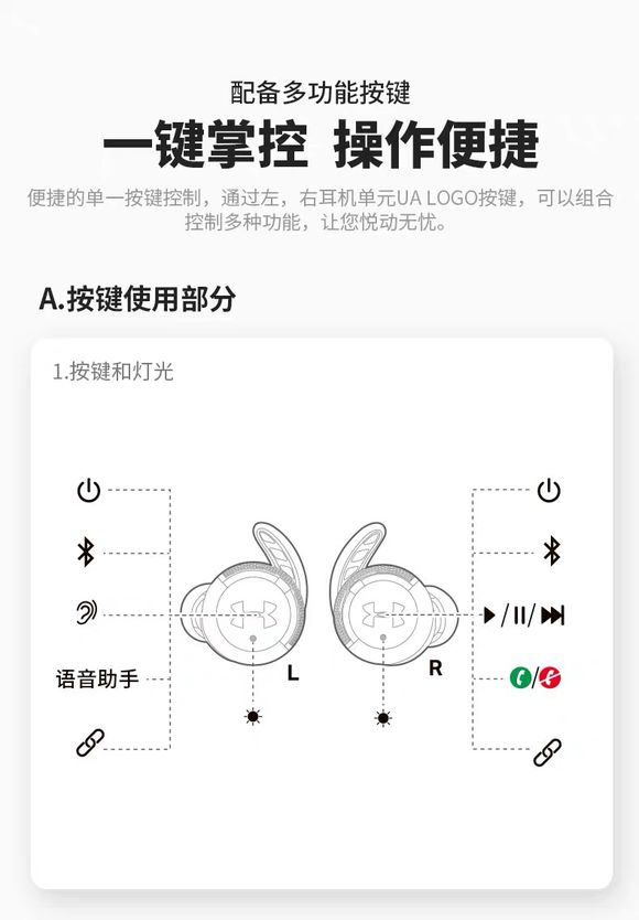 安德玛蓝牙耳机说明书图片