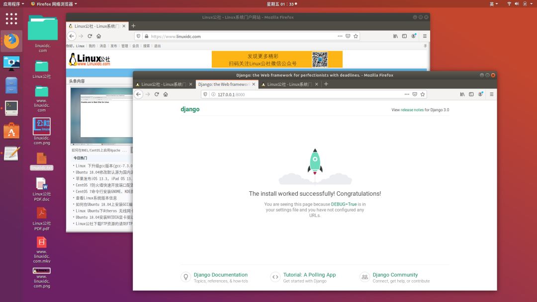 您可以通过在url的末尾添加/admin/来访问django管理界面(http://127.