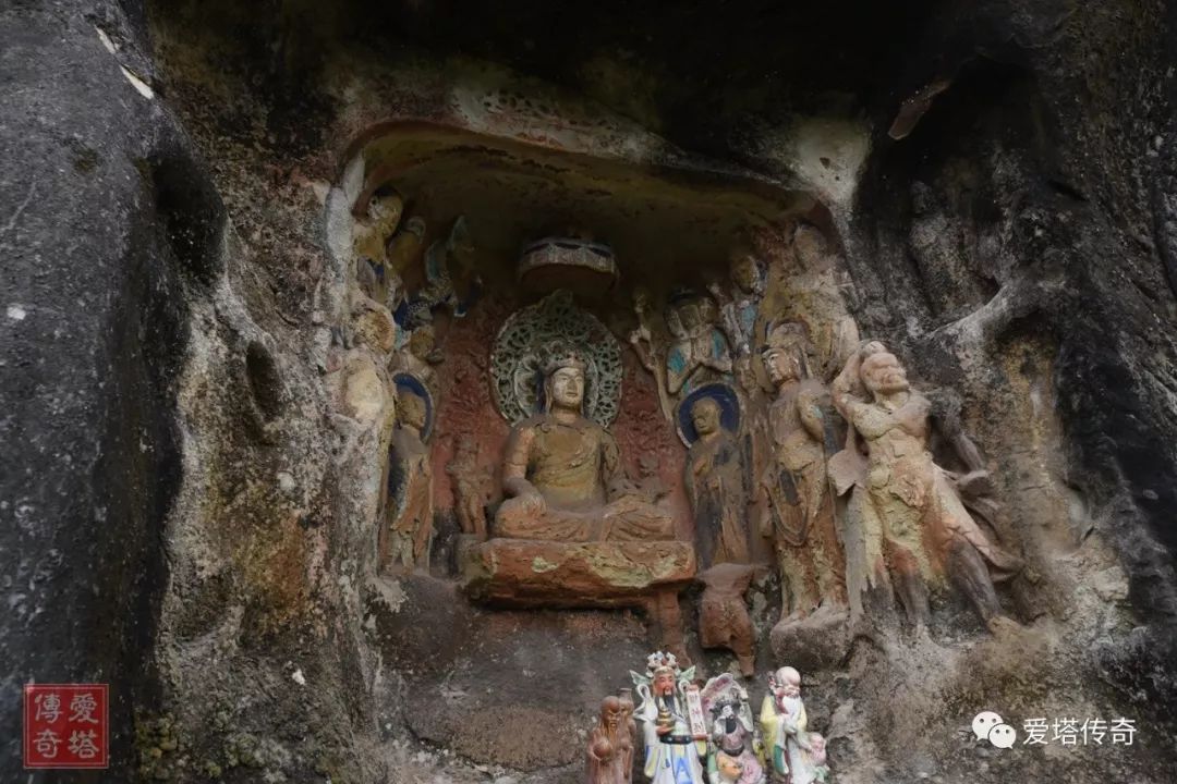 原创四川巴中西龛佛爷湾西龛寺造像