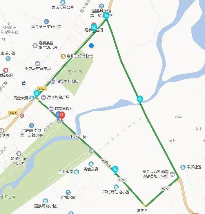 嵩县环城路规划图图片
