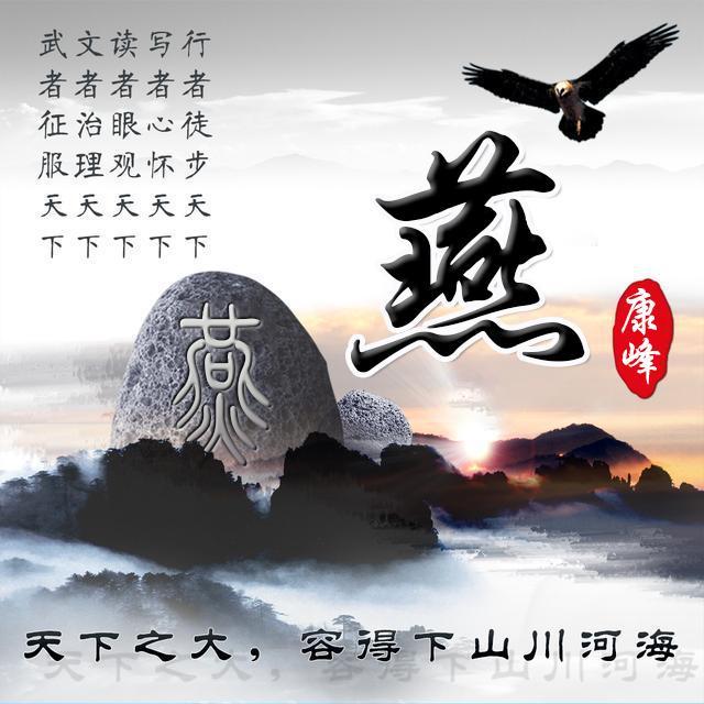 你的微信头像该换了水墨中国风雄鹰展翅姓氏头像助你大展宏图