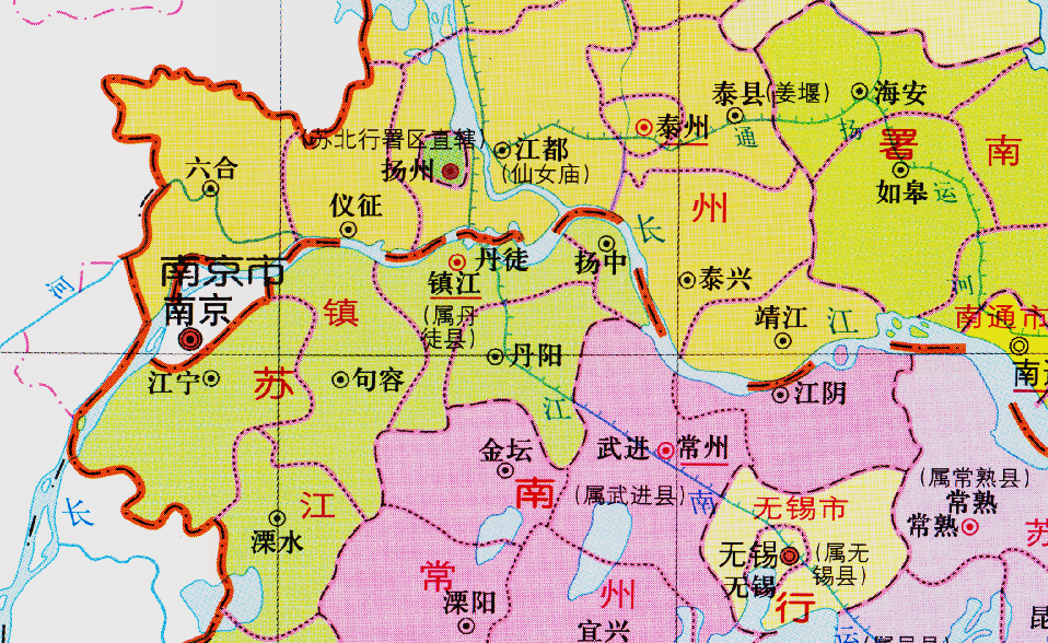 安徽江苏两省地图高清图片