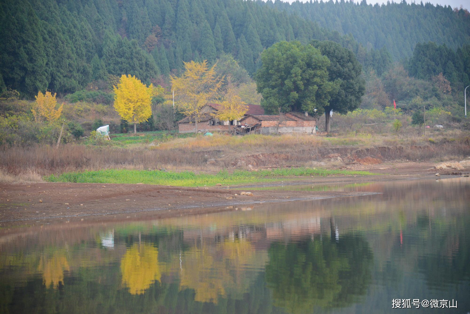 京山惠亭水库的深秋,美不胜收