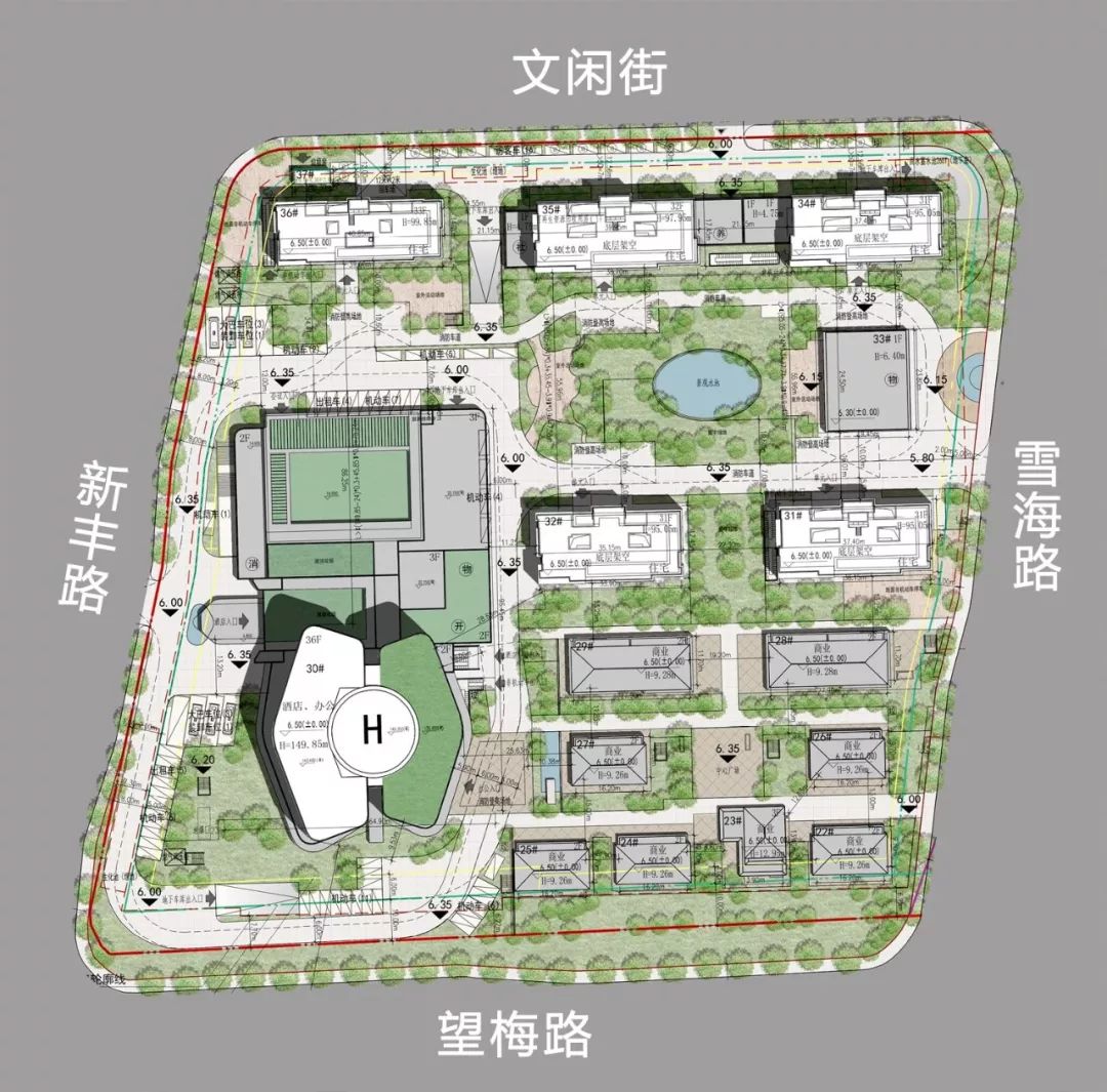 临平新城150米新地标自带停机坪681户住宅开放式商业街区