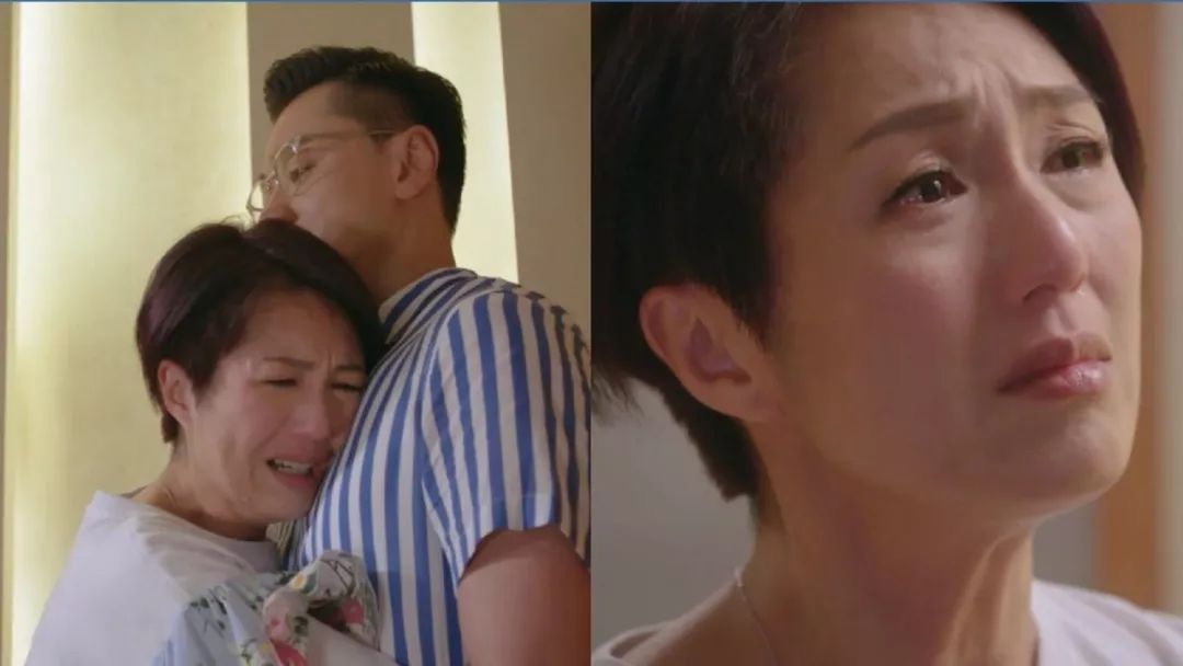 且印象最深刻的,就是蓝飞 (杨千嬅饰) 见到老公剑雄 (黄浩然饰) 终于