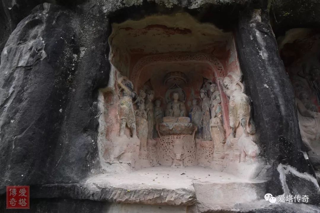 原创四川巴中西龛佛爷湾西龛寺造像