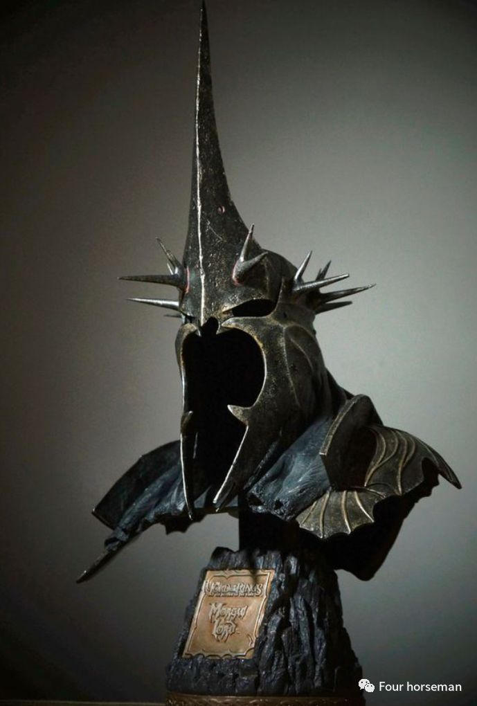 weta 魔戒/指环王 伊欧玟对战戒灵王骑龙仿铜雕像