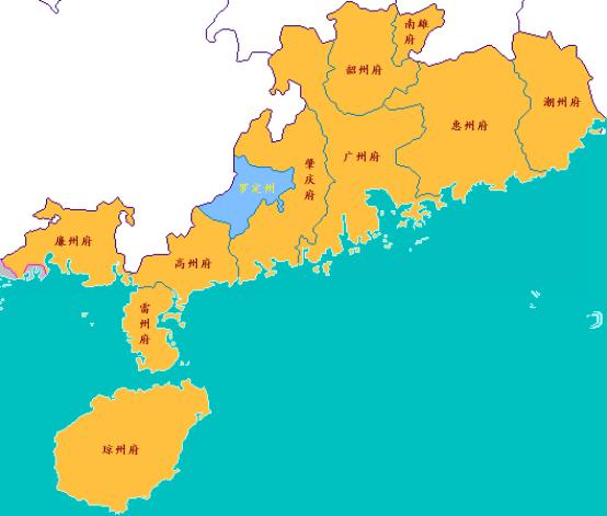 为什么明清两朝广东广西的版图那么怪?广西为什么没出海口?