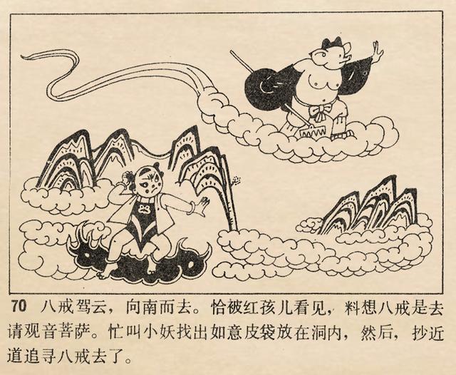 1981年天津美术版西游记故事大战红孩儿魏积扬绘