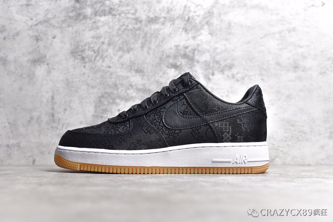 空军黑丝绸 clot x fragment design x air forcce 1 low 陈冠希三方
