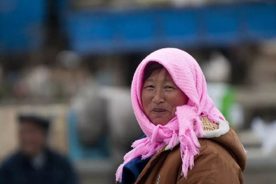 陕西农民头巾图片