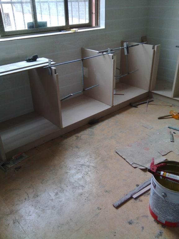 橱柜市场卖4万贵到离谱,自己制作的水泥橱柜,5千不到还好看!