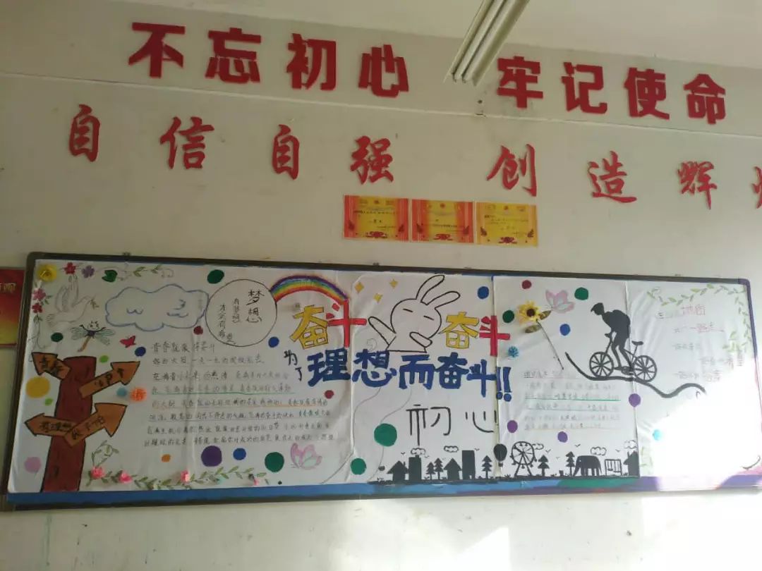 学前教育专业部举办奋斗的青春最美丽黑板报评比活动