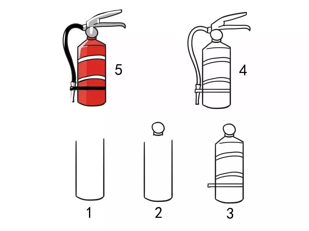消防器材画法图片