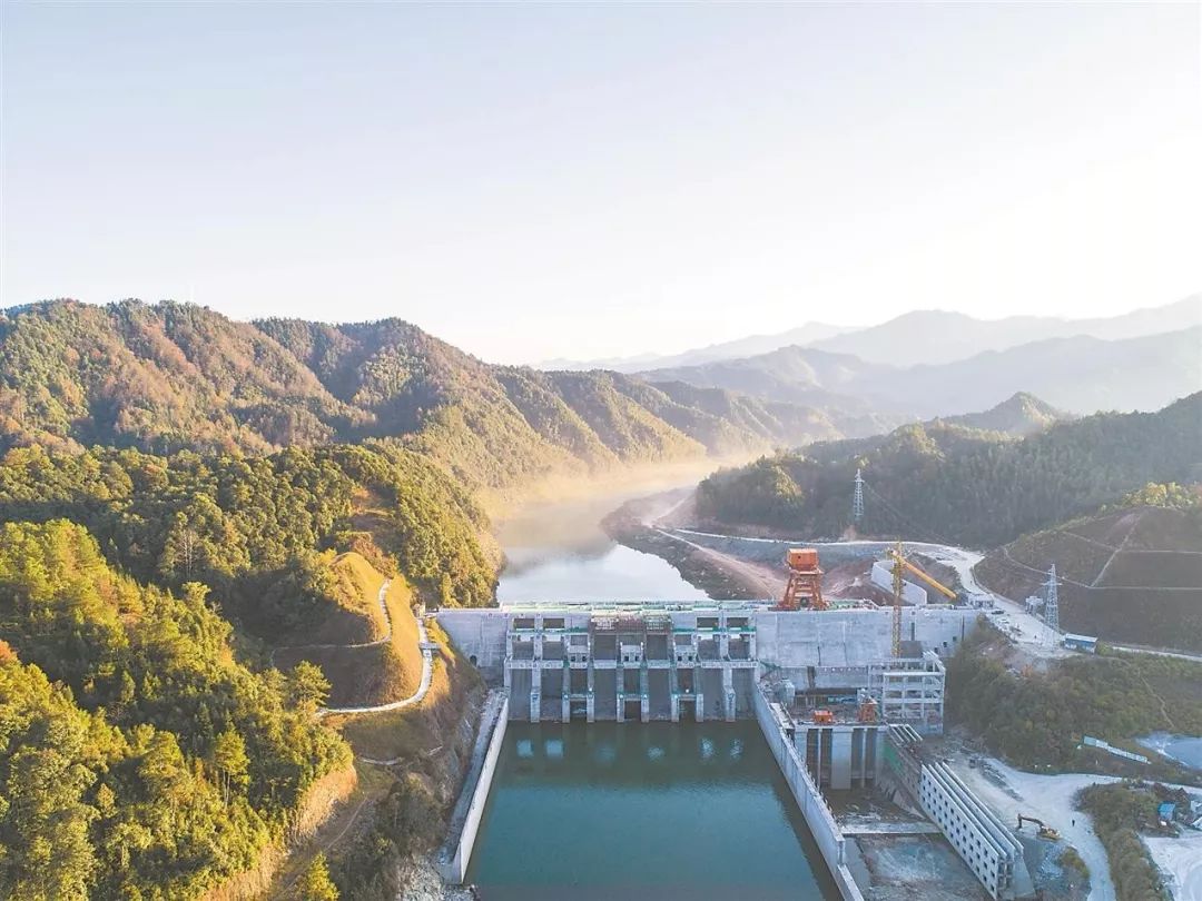 2015年12月26日,月潭水库在休宁县开建