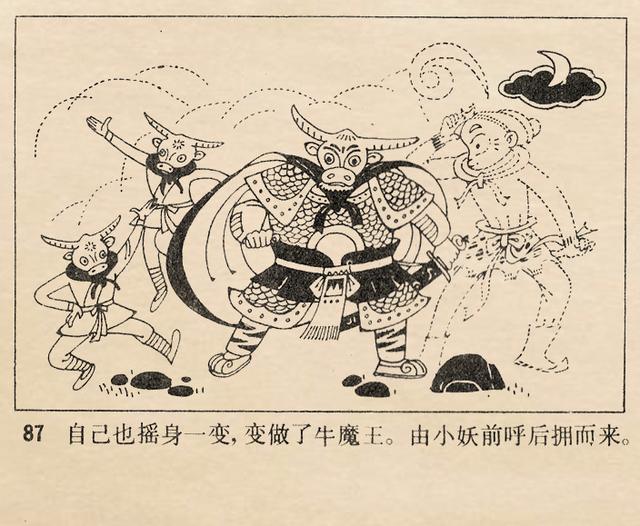 1981年天津美術版西遊記故事大戰紅孩兒魏積揚繪