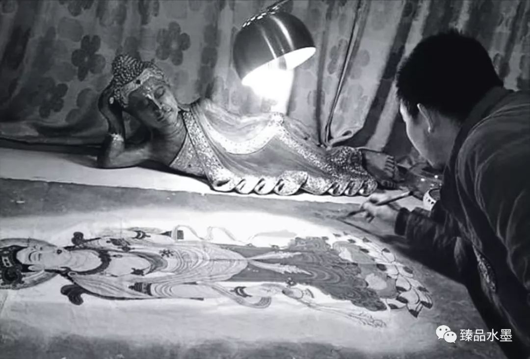 卫星甘肃灵台人,青年佛像画家.