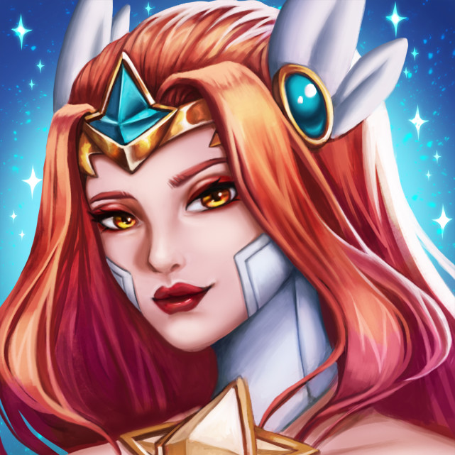 除了皮肤之外,这位玩家还为星守娜美设计了头像,召唤师图标,以及星守