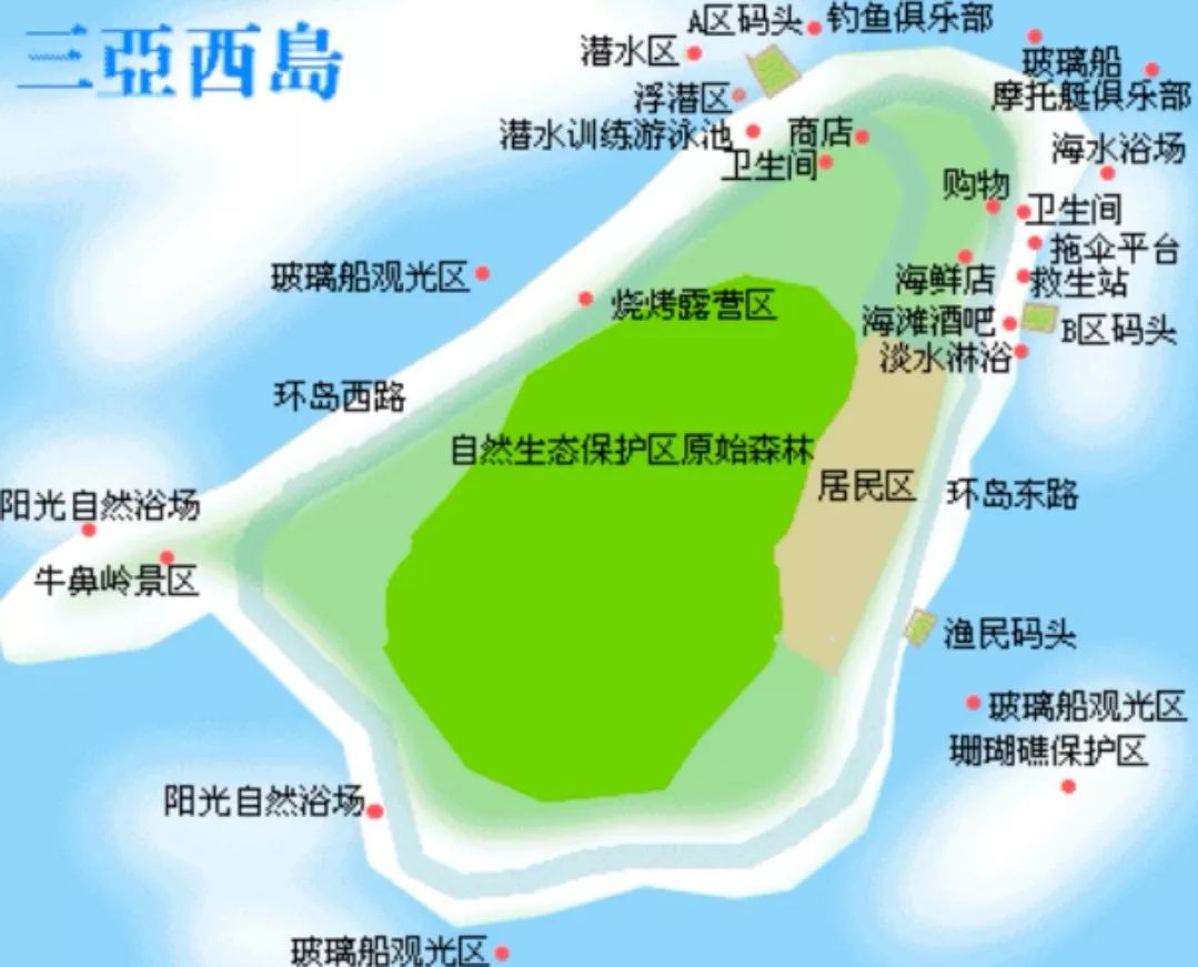 西岱岛地图图片