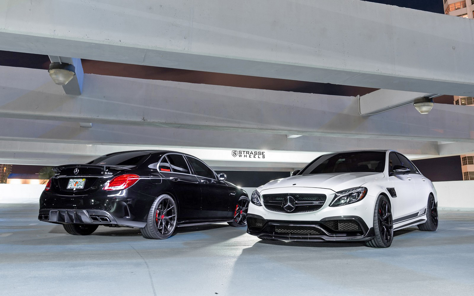 梅赛德斯amgc63s碳纤维外观配备碳纤维轮毂