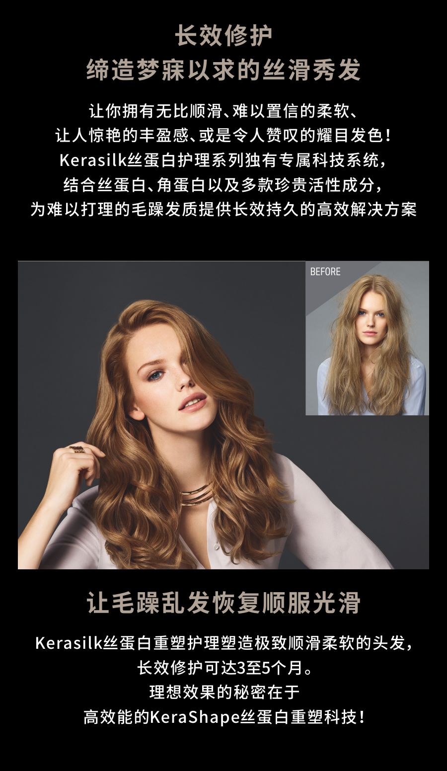 歌薇丝蛋白重塑护理,让你的客户爱上她的秀发