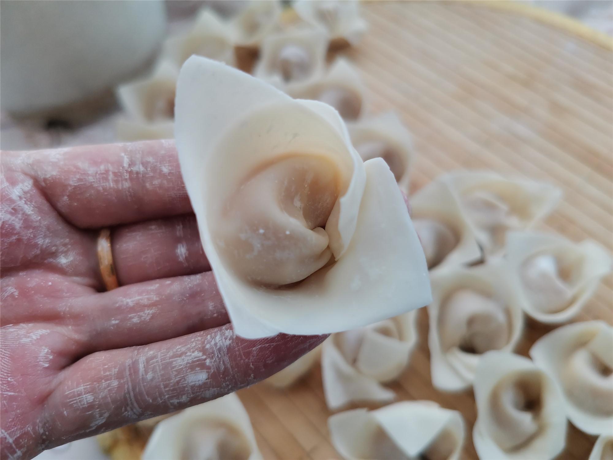 原创东北大馅馄饨,这个馅很少有人会做,给孩子做早餐省时间,还营养