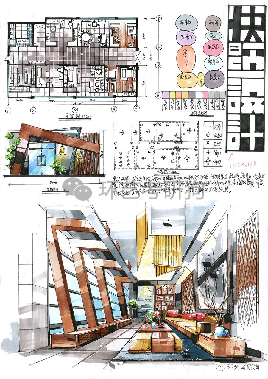 室内快题丨商业展示空间(服装箱包家居茶叶等专卖店)专题作品集锦