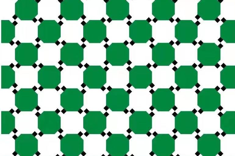 弯曲的方块   经典视错觉系列,不要相信自己的眼睛!