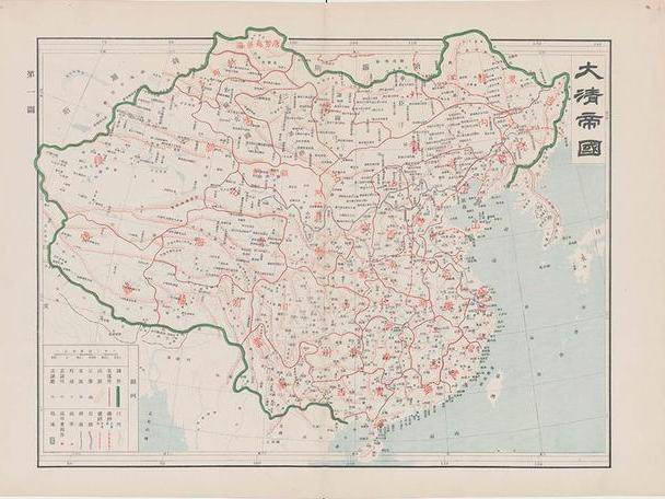 原创1905年清朝画出的大清帝国全图和现在多处不一样让人唏嘘